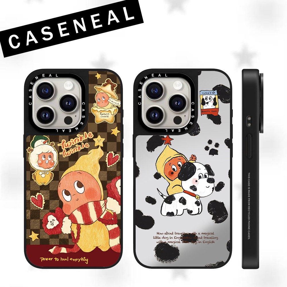 CASENEAL Star People คุณภาพสูงกระจกเคสโทรศัพท์เหมาะสําหรับ iPhone 17ProMax 17pro 17 air 16promax 16 15promax 15 14promax 13 13promax แฟชั่น Anti Drop Hard Case