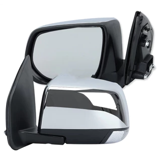 กระจกมองข้างโครเมียมปรับไฟฟ้า dmax กระจกมองข้างซ้าย For isuzu d-max 2013-2019 ไฟฟ้า 6 สาย ระบบพับคอด้วยมือ