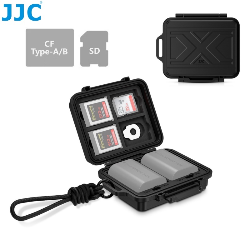 JJC Battery Case กล่องเก็บแบตเตอรี่และที่เก็บเมมโมรี่การ์ด SD CF Card & NP-W235 NP-FZ100 Canon LP-E6 E6N EN-EL15c BLX-1 CFexpress Type-A Type-B