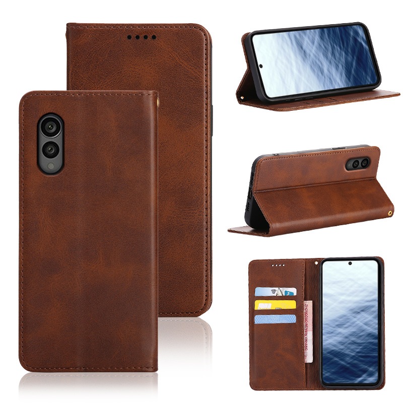 ซองหนังแม่เหล็กสําหรับFujitsu RakuRaku A401FCลูกศรAlpha/F-51F F-53E We2/F-52E F-51A U/801FJ Be F-04K