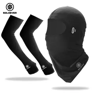 【TH Delivery 】【ซื้อ 1 แถม 1】SOLOEVER เซ็ตแขนเสื้อและหมวกคลุมกันแดด UPF50+กันแดดเต็มหน้า ระบายอากาศดี สำหรับขี่จักรยานและกลางแจ้ง