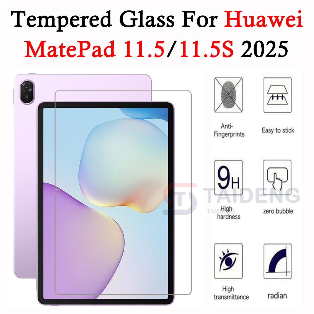 สําหรับ Huawei MatePad 11.5 2025 TXZ-W09 11.5S SLG-W50 SLG-W10 9H กระจกนิรภัย HD ป้องกันหน้าจอ Guard