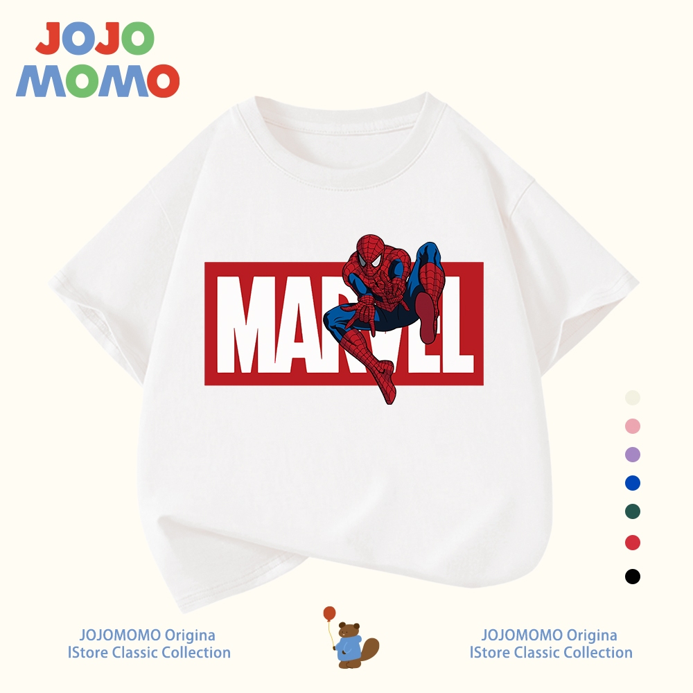 เสื้อยืดเด็กผู้ชาย ลายซูเปอร์ฮีโร่มาร์เวล ผ้าฝ้ายแท้ 100% นุ่มสบาย ใส่แล้วเท่สุดๆ จัดส่งจากกรุงเทพฯ ภายใน 24 ชม