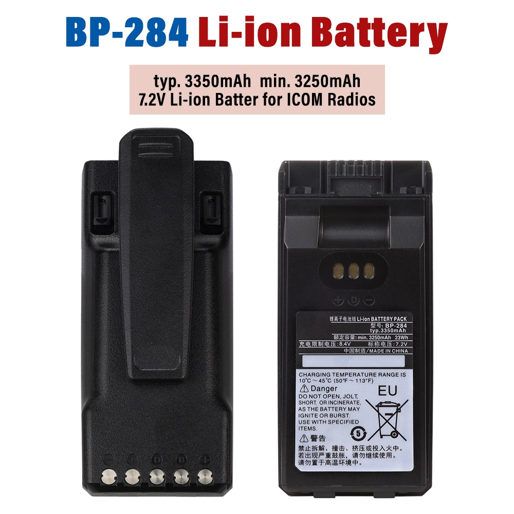 7.2V 3350mAh BP-284 แบตเตอรี่ Li-ion สําหรับ Icom IC-F3400 IC-F3400D IC-F3400DP IC-F3400DPS IC-F3400