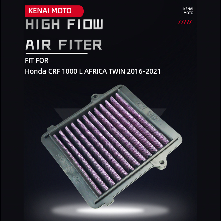 【KENAI】Fit สําหรับ Honda CRF1000 AFRICA TWINS กรองอากาศไหลสูงล้างทําความสะอาดได้ 17210-MJP-G50