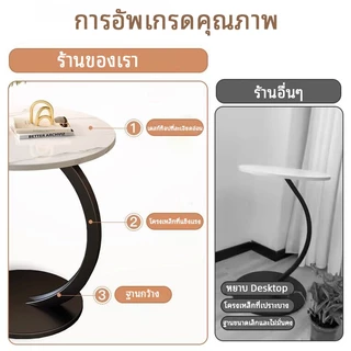 Wa โต๊ะมินิ โต๊ะกาแฟ โต๊ะข้าง โต๊ะโซฟา ข้างเตียง 1~2 ชั้น ตกแต่งห้องนั่งเล่น 40x40x60cm
