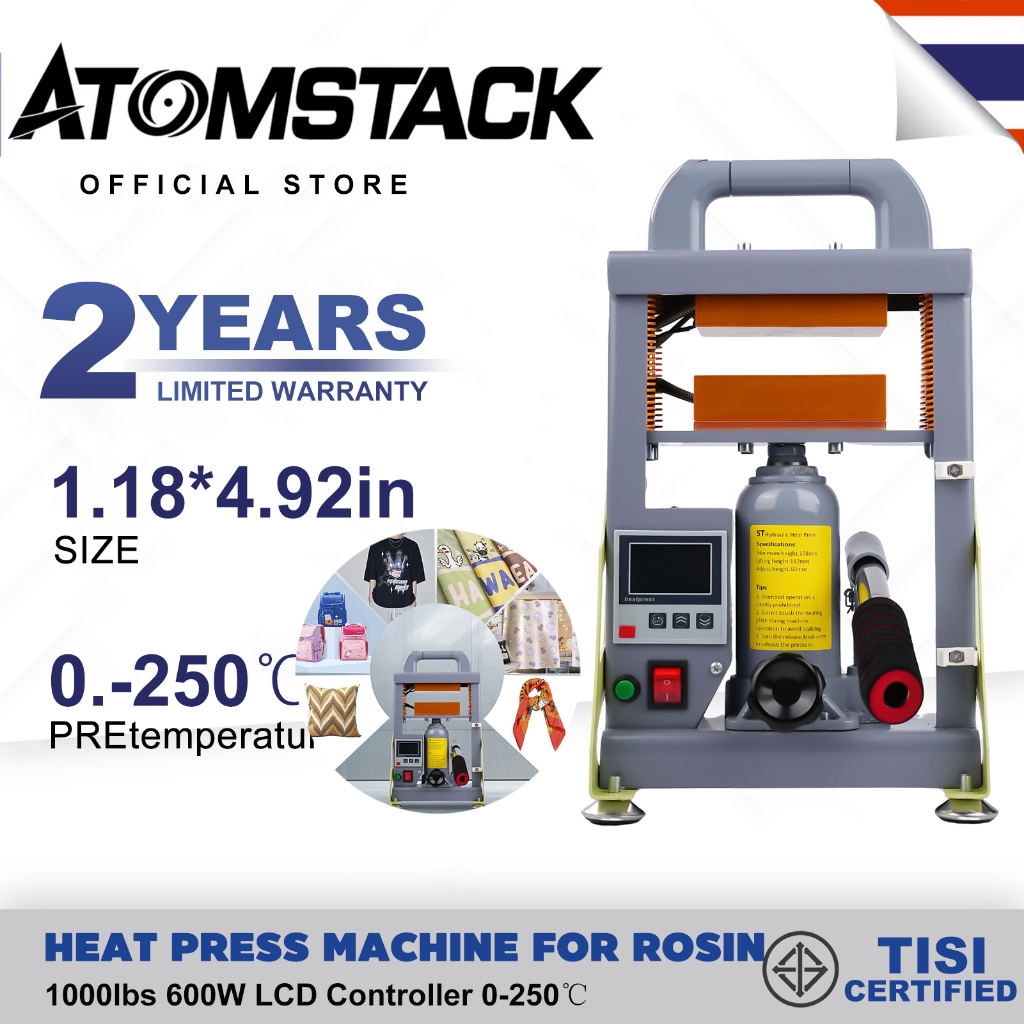 เครื่องกดแดป Rosin Press  แรงกด 5 ตัน เครื่องกดสมุนไพร เพิ่มแรงกด แผ่นเพลสใหญ่ขึ้น