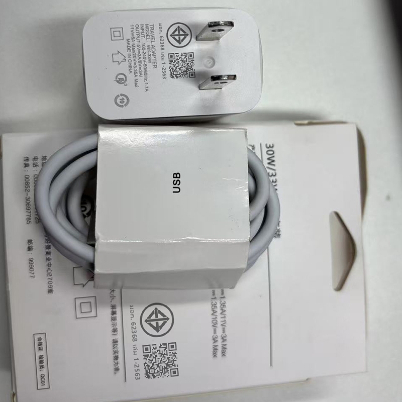 รับประกัน 1 ปี ของแท้ XM 33W Fast Charge Charger + สายชาร์จ 6A สําหรับ USB Type C รองรับ Quick Charge ราคา ถูกที่สุด ดีลบีเคเค แกลเลอรีภาพที่ 9