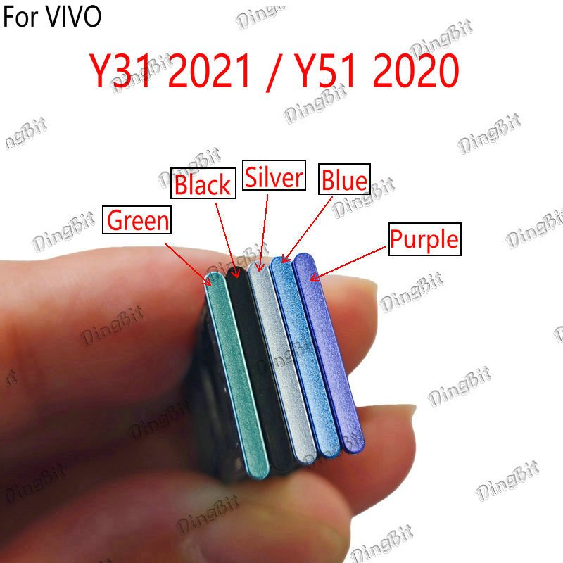 สําหรับ VIVO Y31 2021 / Y51 2020 ซิมการ์ดผู้ถือถาดผู้ถือบัตร Reader SD Slot อะแดปเตอร์อะไหล่