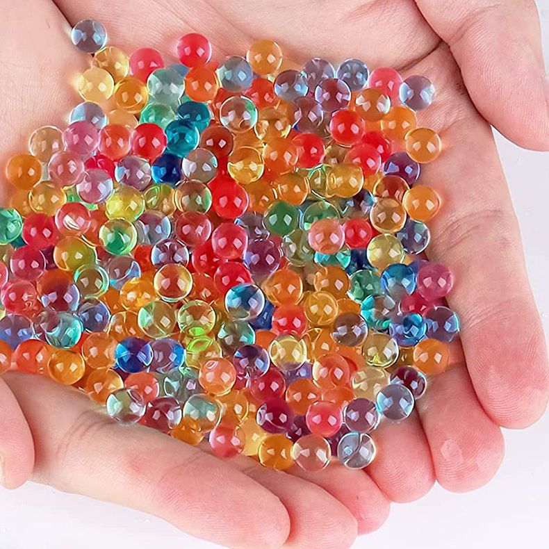 ปลาค็อดขวดสําหรับเด็กอนุภาคเจลสีเหลืองแช่น้ําและขยายใหญ่ลูกบอลของเล่นน้ํา 7-8 มม. 100,000 ชิ้น - รูปที่ 4