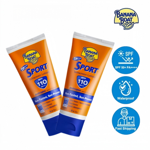 ครีมกันแดด Banana Boat Sport 90g SPF 110 PA+++ ครีมกันแดดกันน้ําไม่เหนียวเหนอะหนะสําหรับใบหน้าและร่า