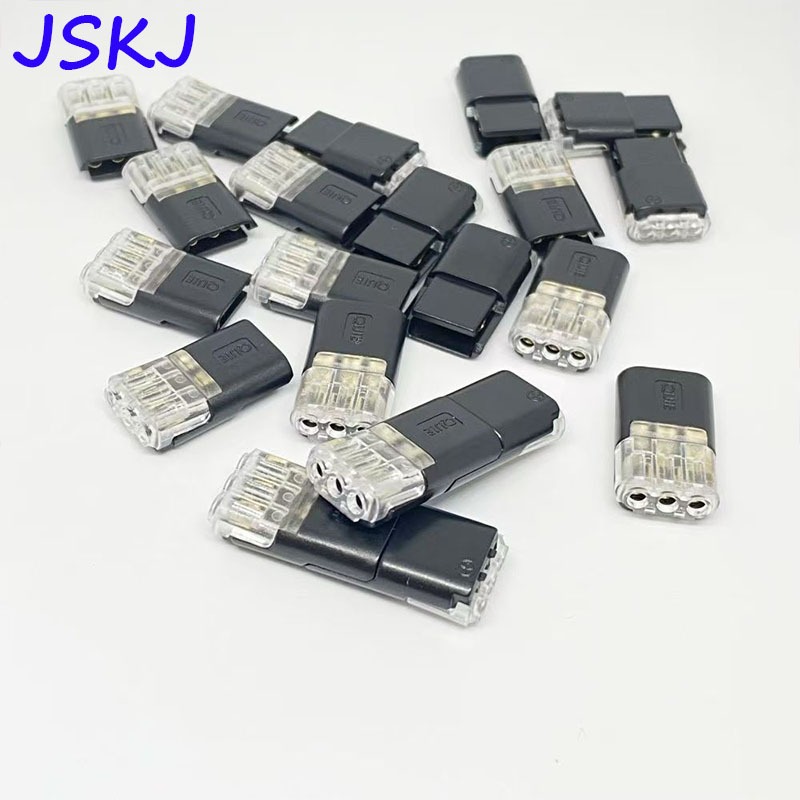 1PCS 3pin Pluggable Wire Connector Quick Splice สายไฟ Crimp Terminals สําหรับสายไฟ 22-20AWG LED รถตัวเชื่อมต่อ
