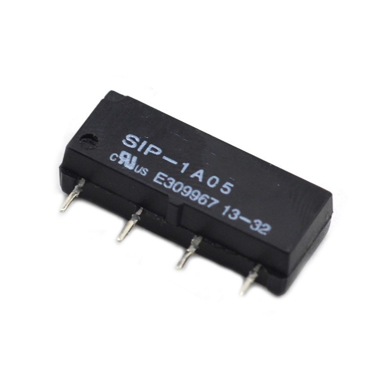 Dry Reed Relay SIP-1A05 SIP-1A12 ปกติเปิด 4 Pins 1A