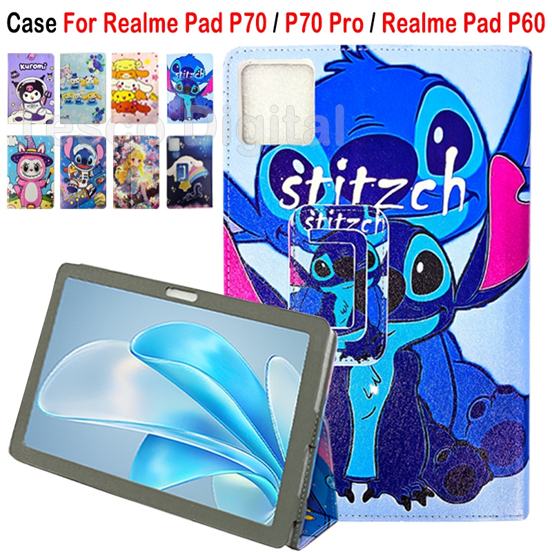 สําหรับRealme Pad P70 / P70 Proแฟชั่นน่ารักการ์ตูนแท็บเล็ตฝาครอบRealme Pad P60 11.0 นิ้วคุณภาพสูงPUห
