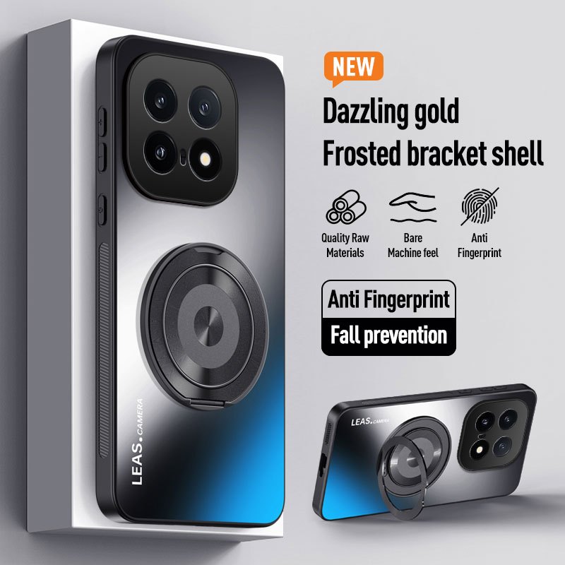 ปลอกสําหรับ vivo iQOO 15 iQOO15 iQ0015 เคสโทรศัพท์หรูหรา 360 หมุนวงเล็บแม่เหล็ก AG พราว Frosted กันก