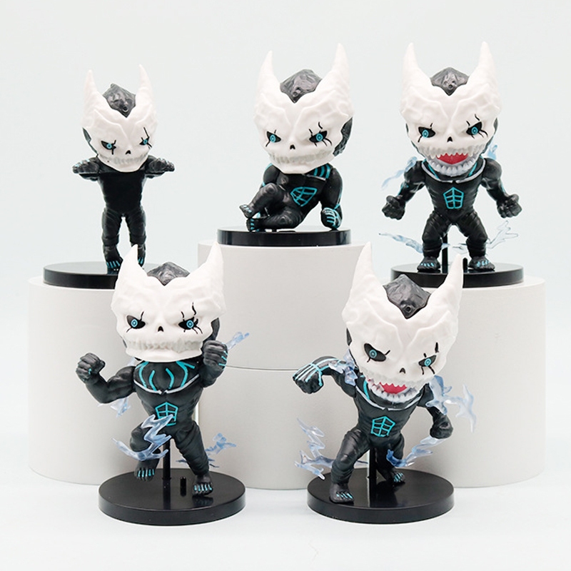 5 ชิ้น/เซ็ต 10 ซม.อะนิเมะ Kaiju No.8 รูป Kafka Hibino Kamen Rider รุ่น Q PVC ตัวเลขการกระทําคอลเลกชันตกแต่งตุ๊กตาของเล่น