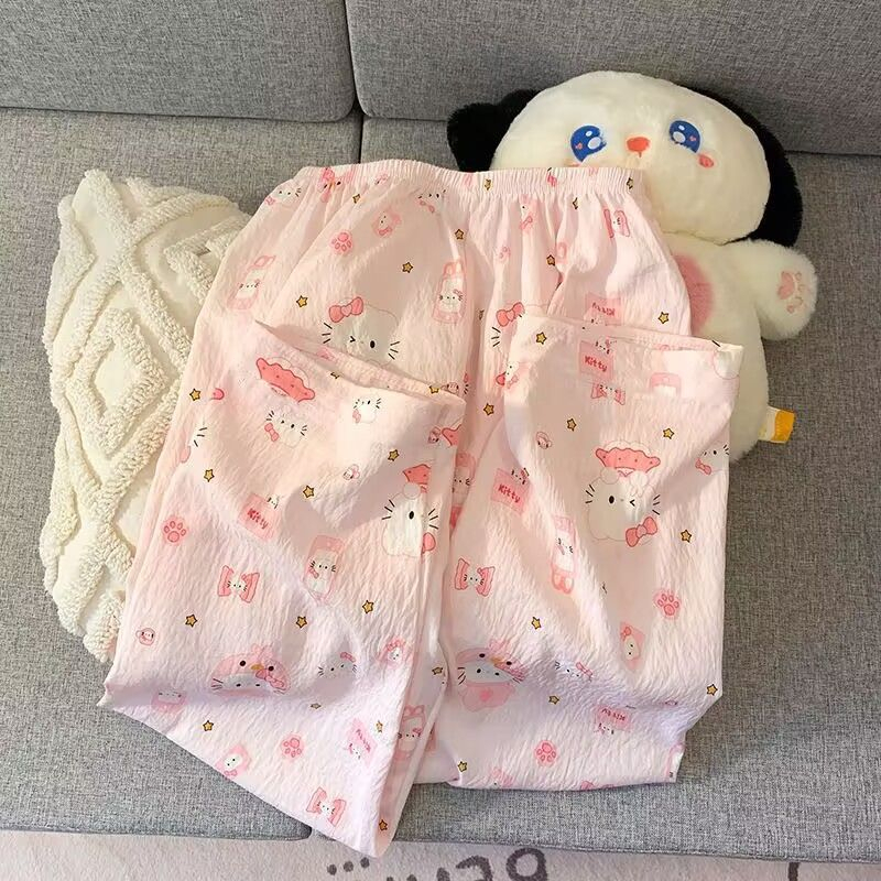🍧WawaBra🍧กางเกงนอนขายาว กางเกงขายาว ลายการ์ตูนน่ารักๆ ผ้านุ่ม ใส่สบาย - รูปที่ 7