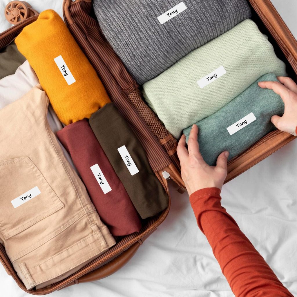 ฉลากเปล่ากระดาษสังเคราะห์ 180 ชิ้น/แพ็ค, สติ๊กเกอร์ชื่อเขียนกันน้ํา, ป้ายเสื้อผ้าเด็กไม่มีเหล็ก - รูปที่ 4