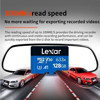 Lexar 633X การ์ดหน่วยความจํา 64G/128G/256G /512G A1 U3 ความเร็วสูง Tf sd card สําหรับ gopro sjcam 360 Action กล้อง 100 เมกะไบต์/วินาที 4k tf micro extreme กล้องวิดีโอ