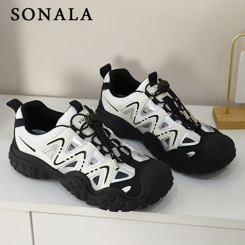 Sonala [สินค้าขายดี] รองเท้าผ้าใบ ไซส์ใหญ่ 35-40 พร้อมส่งฟรี รองเท้าผ้าใบทรงสปอร์ต รองเท้าเดินป่า นุ่ม กันลื่น
