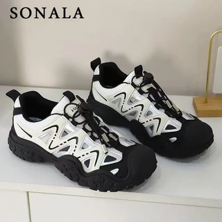 Sonala [สินค้าขายดี] รองเท้าผ้าใบ ไซส์ใหญ่ 35-40 พร้อมส่งฟรี รองเท้าผ้าใบทรงสปอร์ต รองเท้าเดินป่า นุ่ม กันลื่น