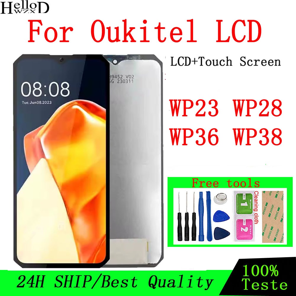 Original Oukitel WP23 WP23Plus WP23Pro WP28 WP36 WP36Pro WP38 จอแสดงผล LCD หน้าจอสัมผัสเปลี่ยน