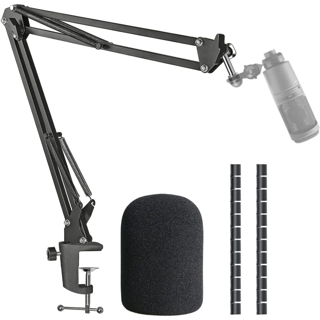 AT2020 Mic Boom Arm Stand with Pop Filter, ใช้งานร่วมกับ Audio-Technica AT2020, Audio-Technica AT202