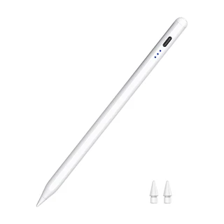 [it]ปากกาสไตลัสสําหรับ iPad 12th-6th Generation Active Pencil เข้ากันได้กับ 2018-2025 สําหรับ iPad Pro 11"/12.9"/M4, สําหรับ iPad Air 3/4/5/M2/M3, Gen-White