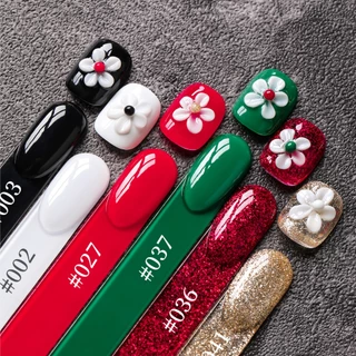 XEIJAYI คลาสสิกความอิ่มตัวสูงสีแดงสีดํายาทาเล็บกาว 6 สีชุด, การเรนเดอร์สีติดทนนาน, เหมาะสําหรับร้านทําเล็บและ diy ใช้