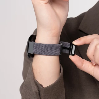 ทอสายรัดไนลอน Loop Magnetic Buckle Watchband อุปกรณ์เสริมสําหรับ Amazfit Bip Max 6 5 Unity 3 U Pro S / GTS 4 Mini 3 2