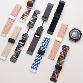 ทอสายรัดไนลอน Loop Magnetic Buckle Watchband อุปกรณ์เสริมสําหรับ Amazfit Bip Max 6 5 Unity 3 U Pro S / GTS 4 Mini 3 2