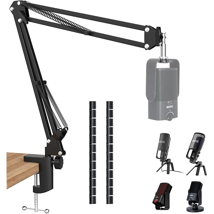 Rode NT-USB Mic Boom Arm - Mic Arm สําหรับ RODE NT-USB/NT-USB+/NT-USB Mini และไมโครโฟนส่วนใหญ่, Adju