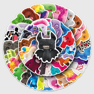 50 ชิ้นน่ารัก Little Monster FUGGLER สติกเกอร์กันน้ําสําหรับแล็ปท็อปเคสโทรศัพท์ Tumbler สติกเกอร์ Graffiti Creative DIY