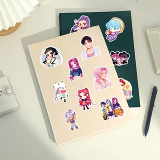 ตลก 50 ชิ้น K-Pop: Demon Hunters สติกเกอร์กันน้ําสําหรับ Tumbler แล็ปท็อปเคสโทรศัพท์รถสติกเกอร์ Graffiti Creative DIY
