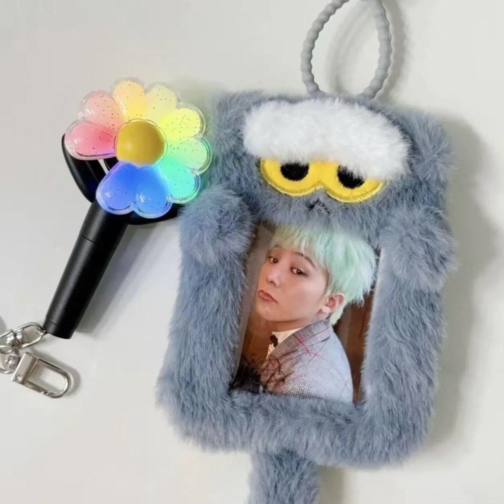 Kpop Idol G-Dragon ZOA Plush Photo Card Holder พวงกุญแจแมว Keyring GD จี้