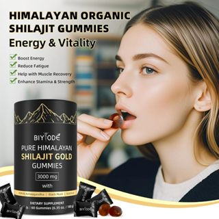 BIYODE Pure Himalayan Shilajit Gold Gummies (60 กัมมี่)