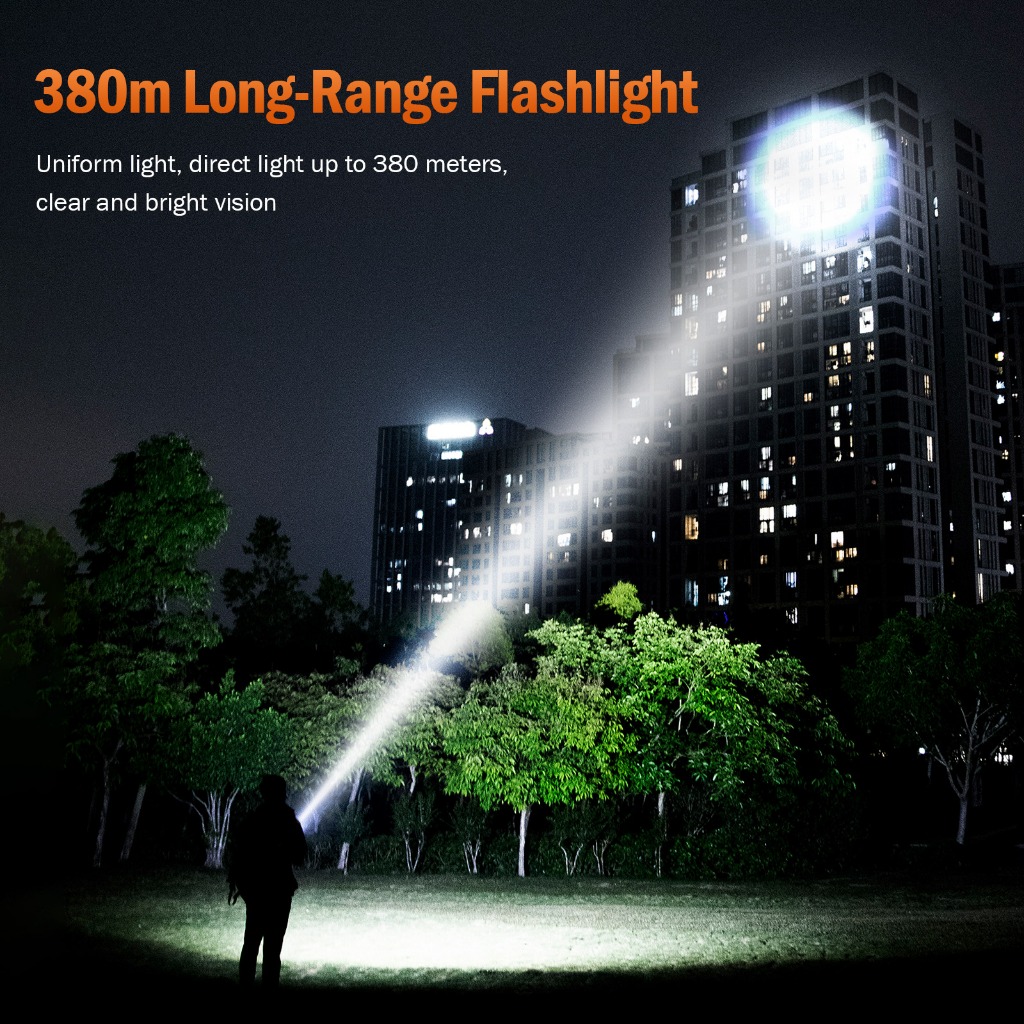 ไฟฉาย SUPERFIRE F3 XPE 3W LED สว่างสูง ซูมได้ ทำงานได้ รีชาร์จ สวิตช์ท้าย แบตเตอรี่ถอดเปลี่ยนได้ — صورة 3