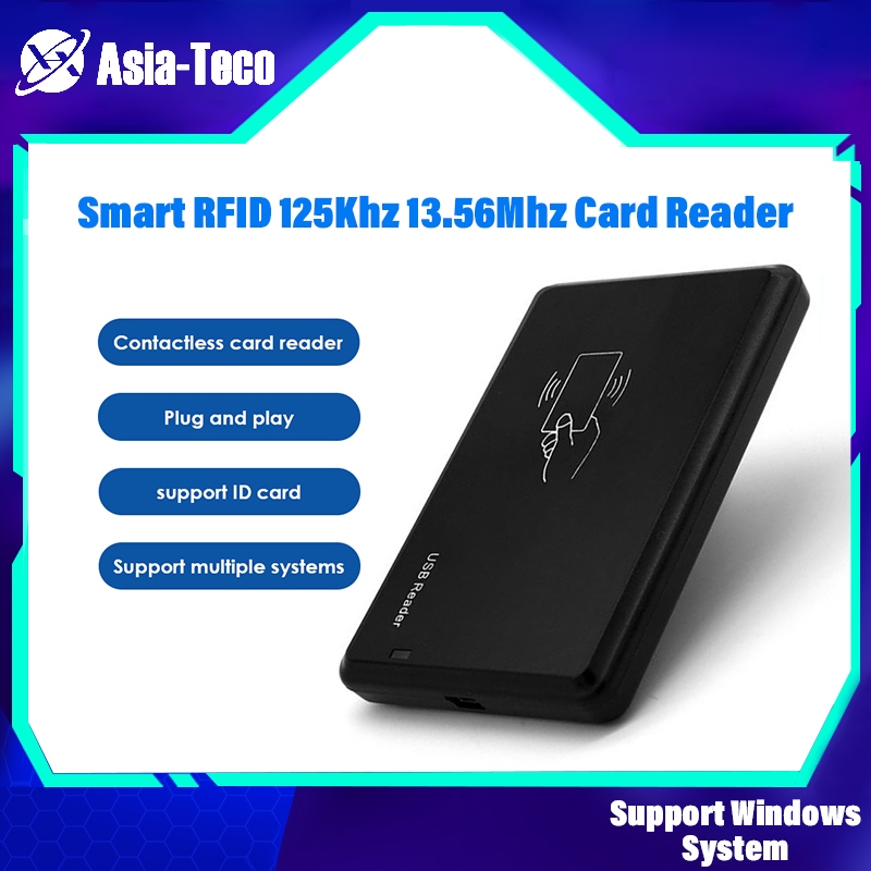 USB สมาร์ท RFID Card Reader ระบบควบคุมการเข้าออก 125Khz 13.56Mhz NFC Proximity Sensor Card Reader