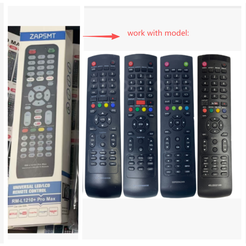 Unversual RM-L1210 ใช้สําหรับรีโมทคอนโทรลทีวี Aconatic รุ่น AN-32DH800SM สําหรับ LCD/LED TV สําหรับ 