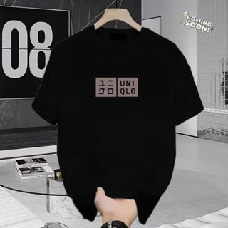 เสื้อยืดแขนสั้นผู้ชายและผู้หญิง / เสื้อยืดโลโก้ Uni Qlo Block Silver / เสื้อผ้าเสื้อยืด Unisex Distro