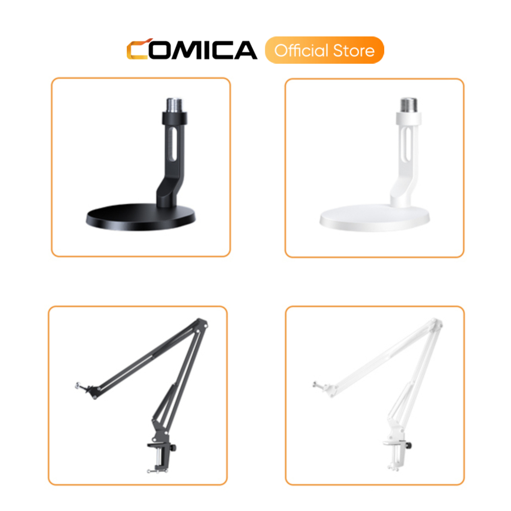 COMICA ขาตั้งเดสก์ท็อปไมโครโฟน USB/ขาตั้งแขนสําหรับ Uni/Uni PRO
