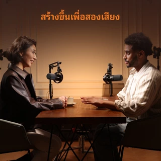 Maono ไมโครโฟนไร้สายไฮบริดสำหรับพอดแคสต์ PD200W ไมโครโฟนไดนามิก XLR/USB พร้อมซอฟต์แวร์ maonolink ระบบตัดเสียงรบกวน เหมาะสำหรับบันทึกเสียงร้อง การสตรีมมิ่ง การสร้างคอนเทนต์ และการพากย์เสียง