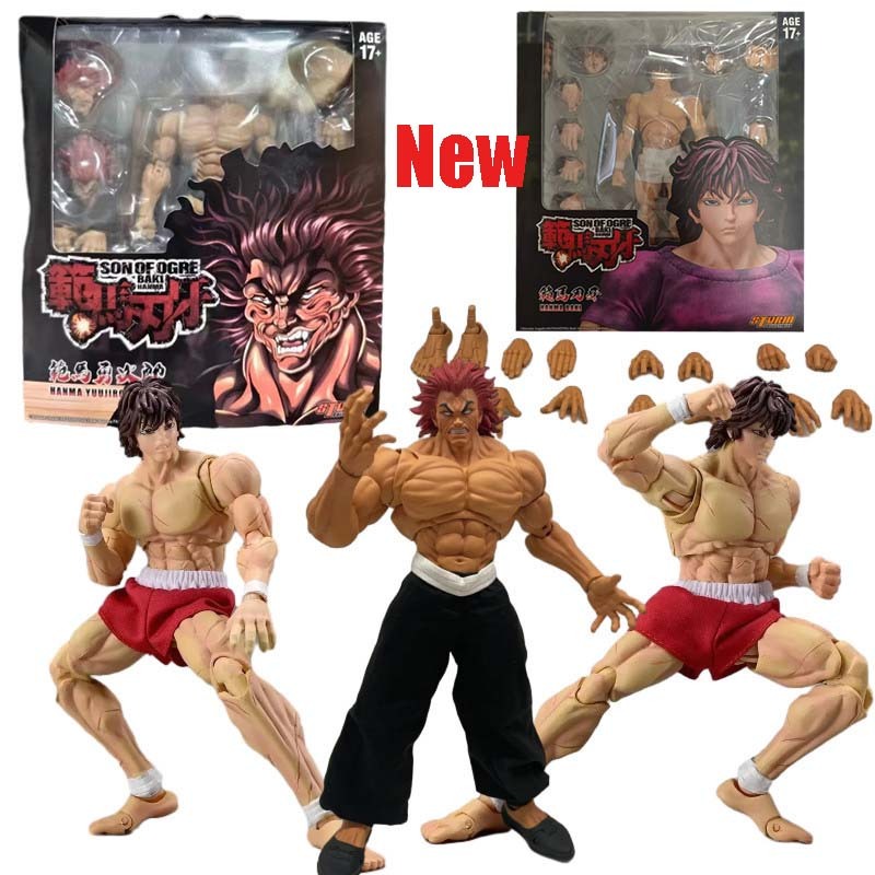 ใหม่ Baki Hanma Yujiro Hanma Action Figure ST 1/12 Storm ของเล่นตุ๊กตาอะนิเมะ Articulado รุ่นของสะสมของเล่น