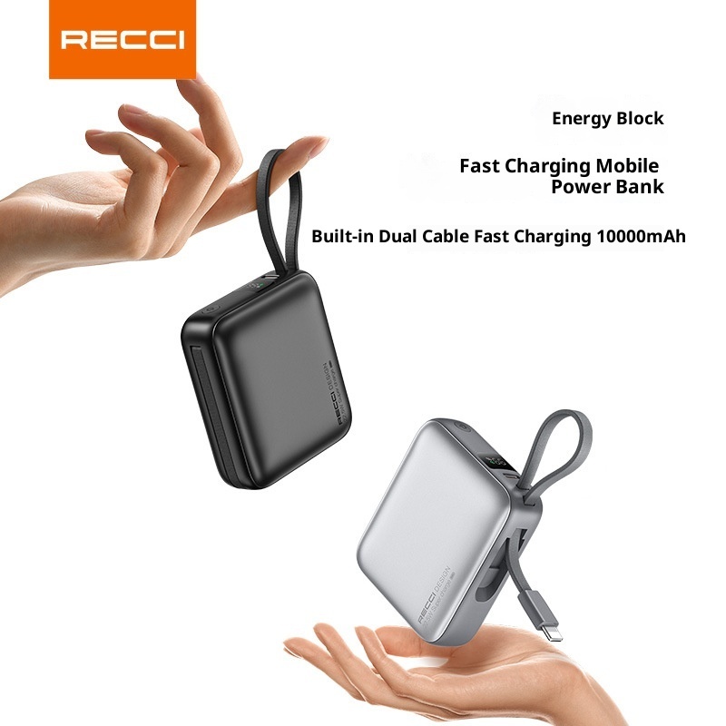 RECCI RPB-P62 มาพร้อมพาวเวอร์แบงค์ชาร์จเร็วแบบ Dual Line 22.5W , พาวเวอร์แบงค์แบบพกพา 10000mAh