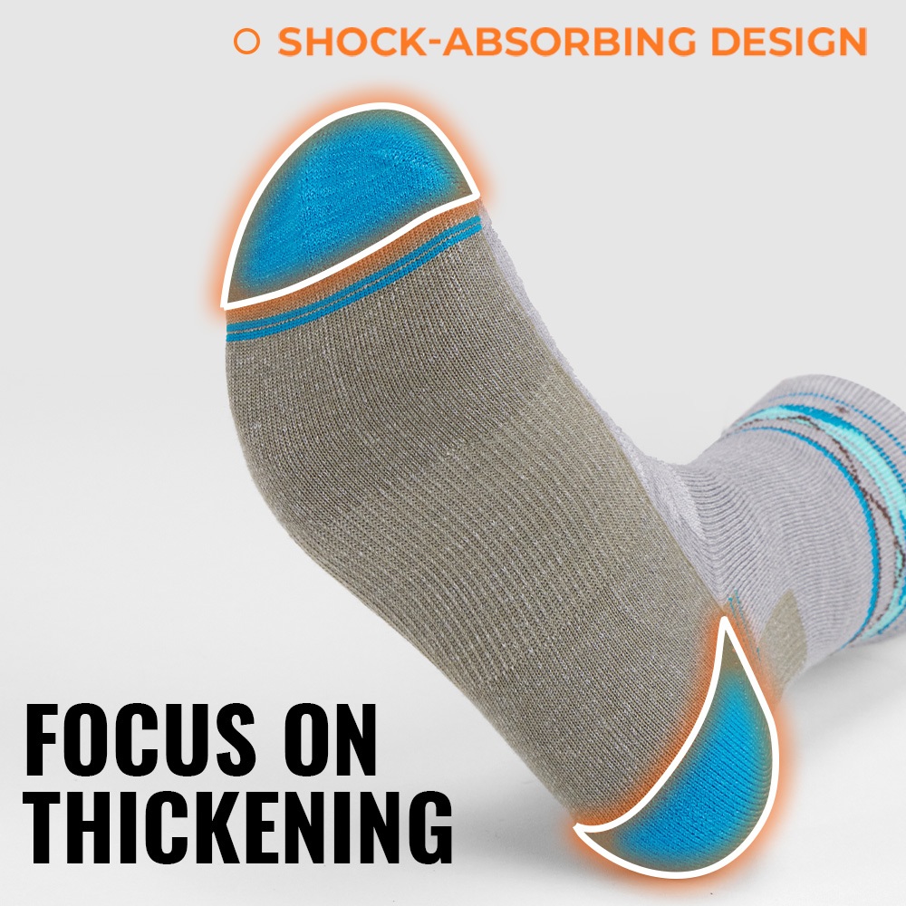 ถุงเท้าเมอริโนสูง สำหรับการเดินป่าและการวิ่ง ระบายอากาศได้ดีและระงับกลิ่นกาย - รูปที่ 4