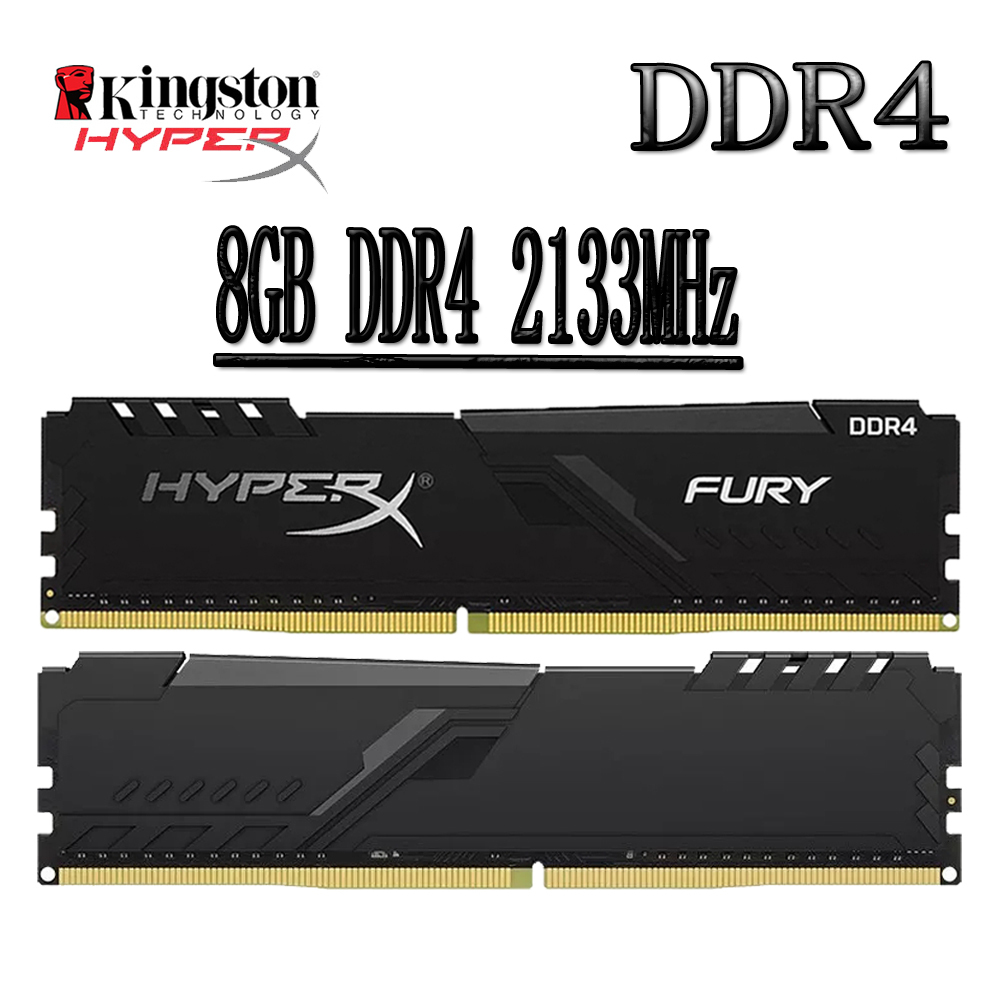 Kingston HyperX Fury DDR4 PC RAM 8GB DDR4 2133MHz HX421C14FB2/8 หน่วยความจําเดสก์ท็อปคอมพิวเตอร์ RAM
