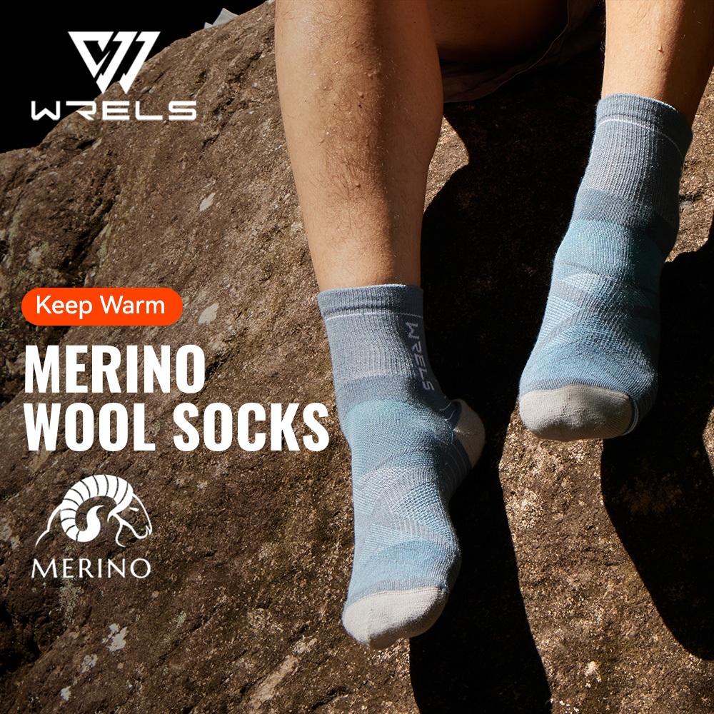 ถุงเท้าเมอริโนสูง สำหรับการเดินป่าและการวิ่ง ระบายอากาศได้ดีและระงับกลิ่นกาย - รูปที่ 2