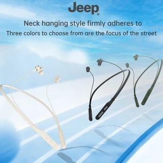 Jeep EW135 หูฟังไร้สาย บลูทูธ 5.4 หูฟังคล้องคอ เสียงดี HD Calls เเบตอึด สําหรับเล่นกีฬา วิ่ง