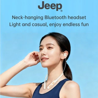 Jeep EW135 หูฟังไร้สาย บลูทูธ 5.4 หูฟังคล้องคอ เสียงดี HD Calls เเบตอึด สําหรับเล่นกีฬา วิ่ง