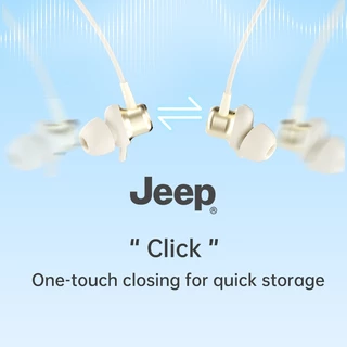 Jeep EW135 หูฟังไร้สาย บลูทูธ 5.4 หูฟังคล้องคอ เสียงดี HD Calls เเบตอึด สําหรับเล่นกีฬา วิ่ง